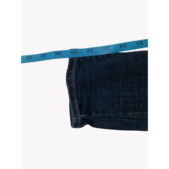 Levis 721 High Rise Skinny Jeans Size 34 Dark Wash Stretch Denim Womens - Picture 6 of 8